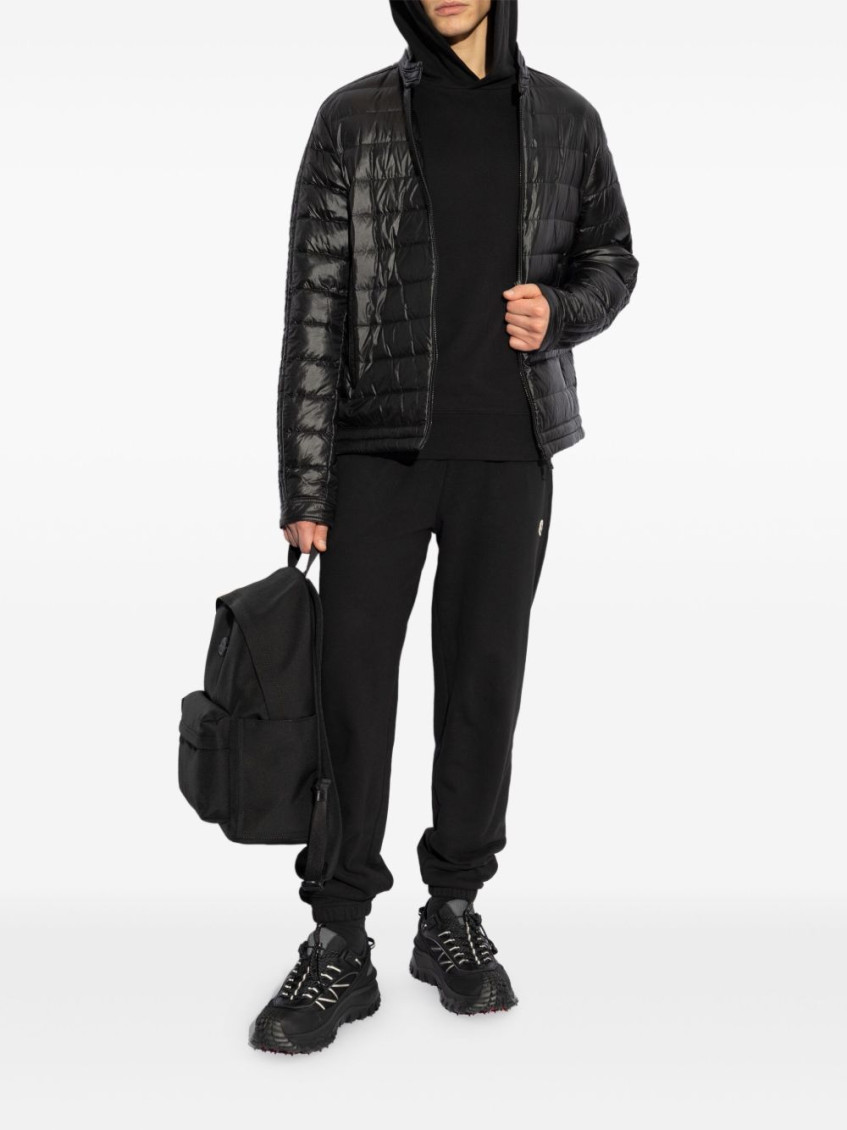 Black Jacobus Down Biker Jacket