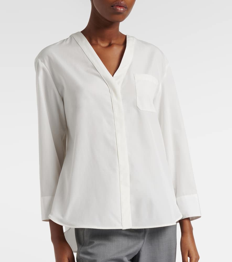 Chicca cotton poplin shirt