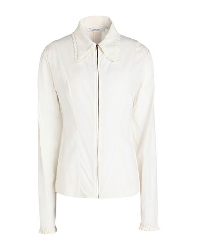 Woman Shirt Ivory Size 8 Viscose, Silk, Elastane