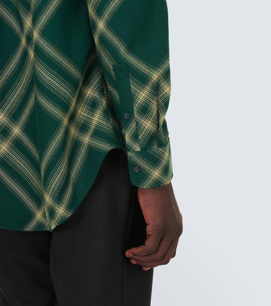 Check wool shirt