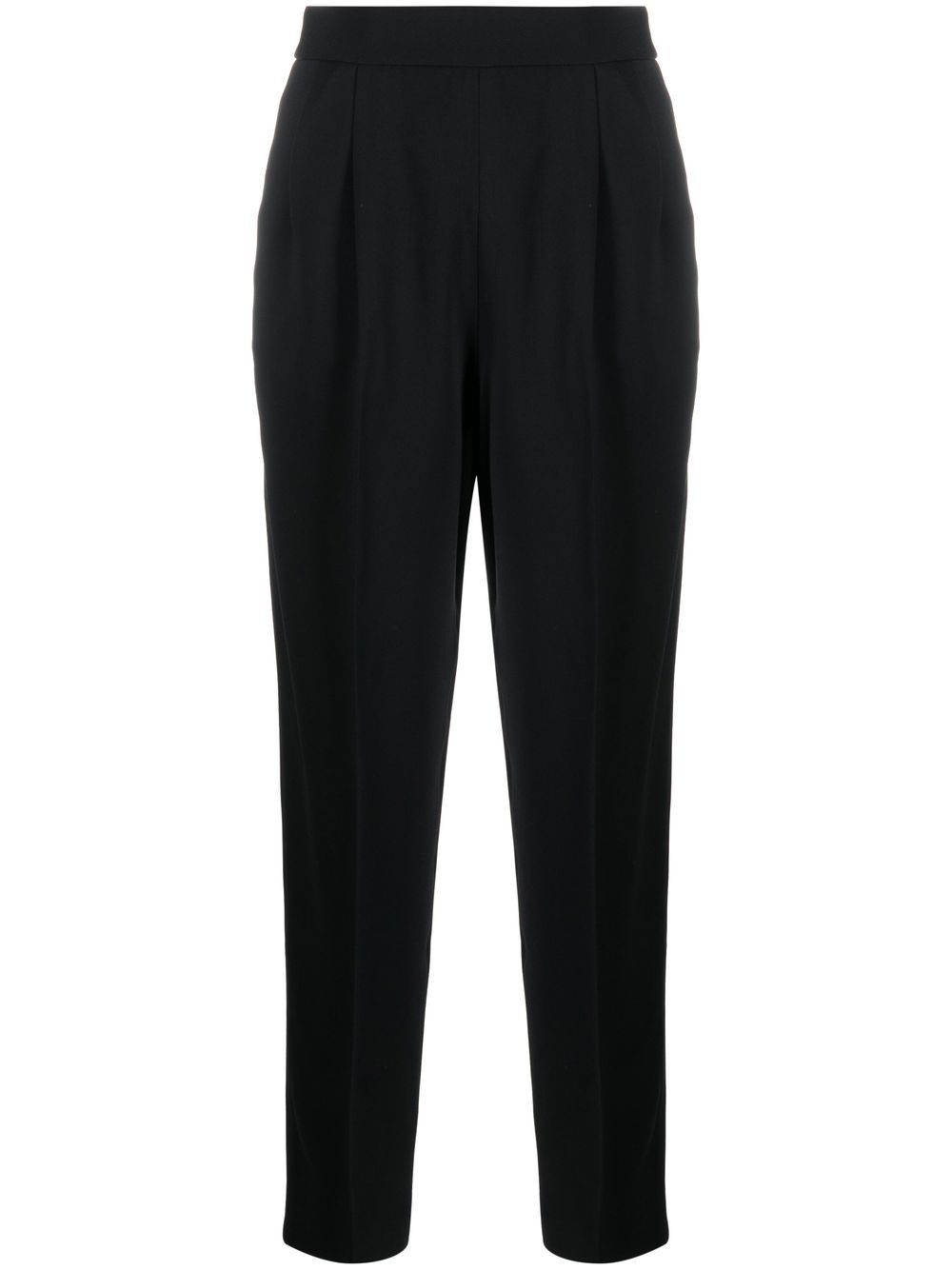 High-waisted tailored trousers - Black