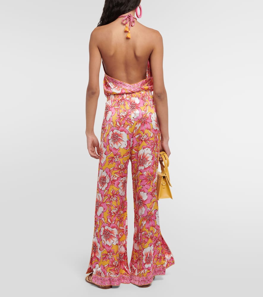 Isabelle printed halterneck jumpsuit