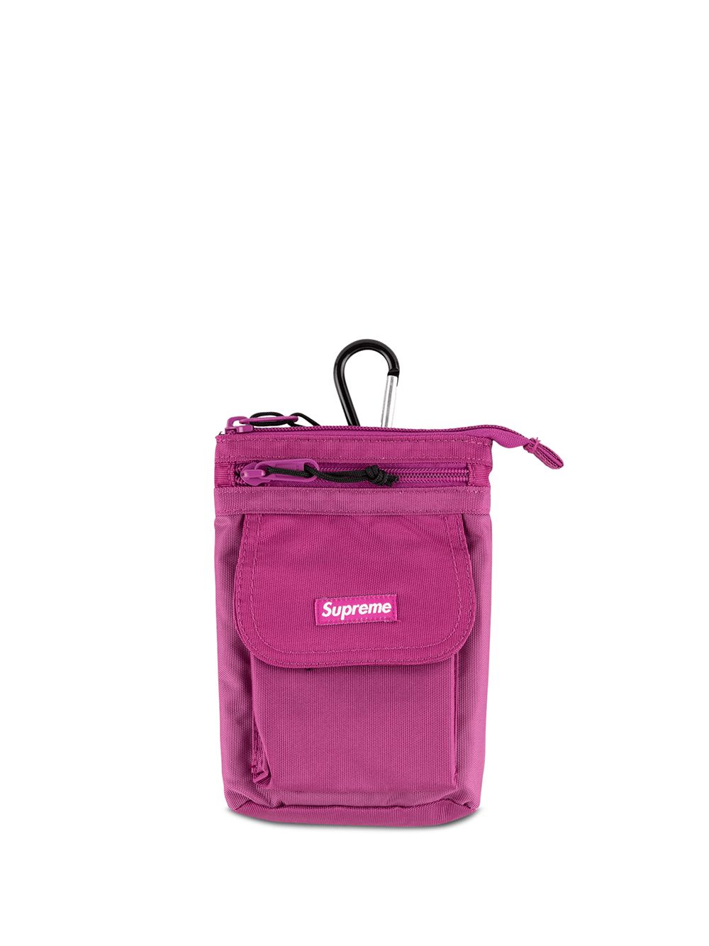 Logo-patch shoulder bag - Pink
