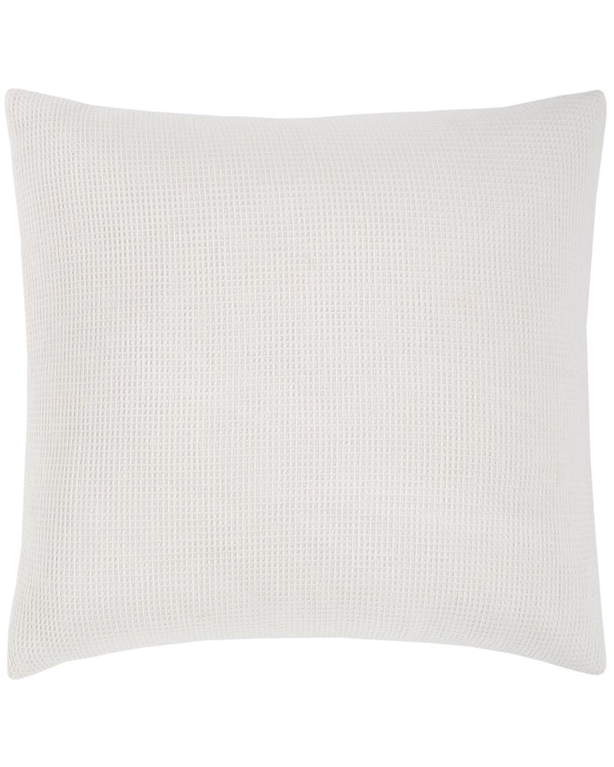 Surya Waffle White Euro Sham