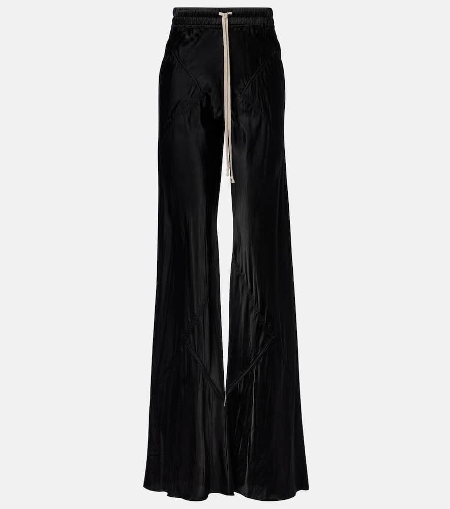 Bias wide-leg pants