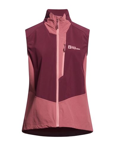 Woman Vest Plum Size M Polyester, Elastane
