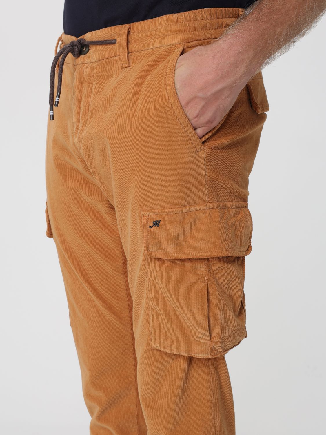 Pants Men color Leather
