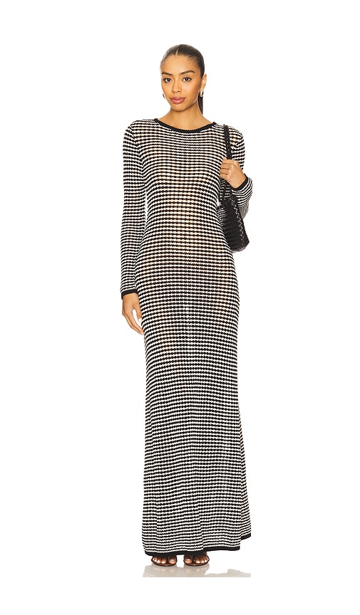 Lovers and Friends Brienne Maxi Dress in Black & White.  XS also in L, M, S