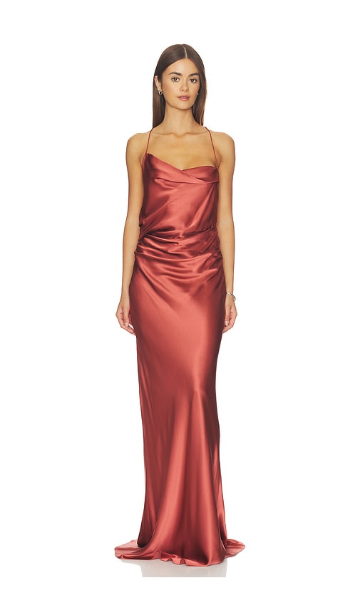 The Sei Cowl Bias Gown in Rose. - 0 also