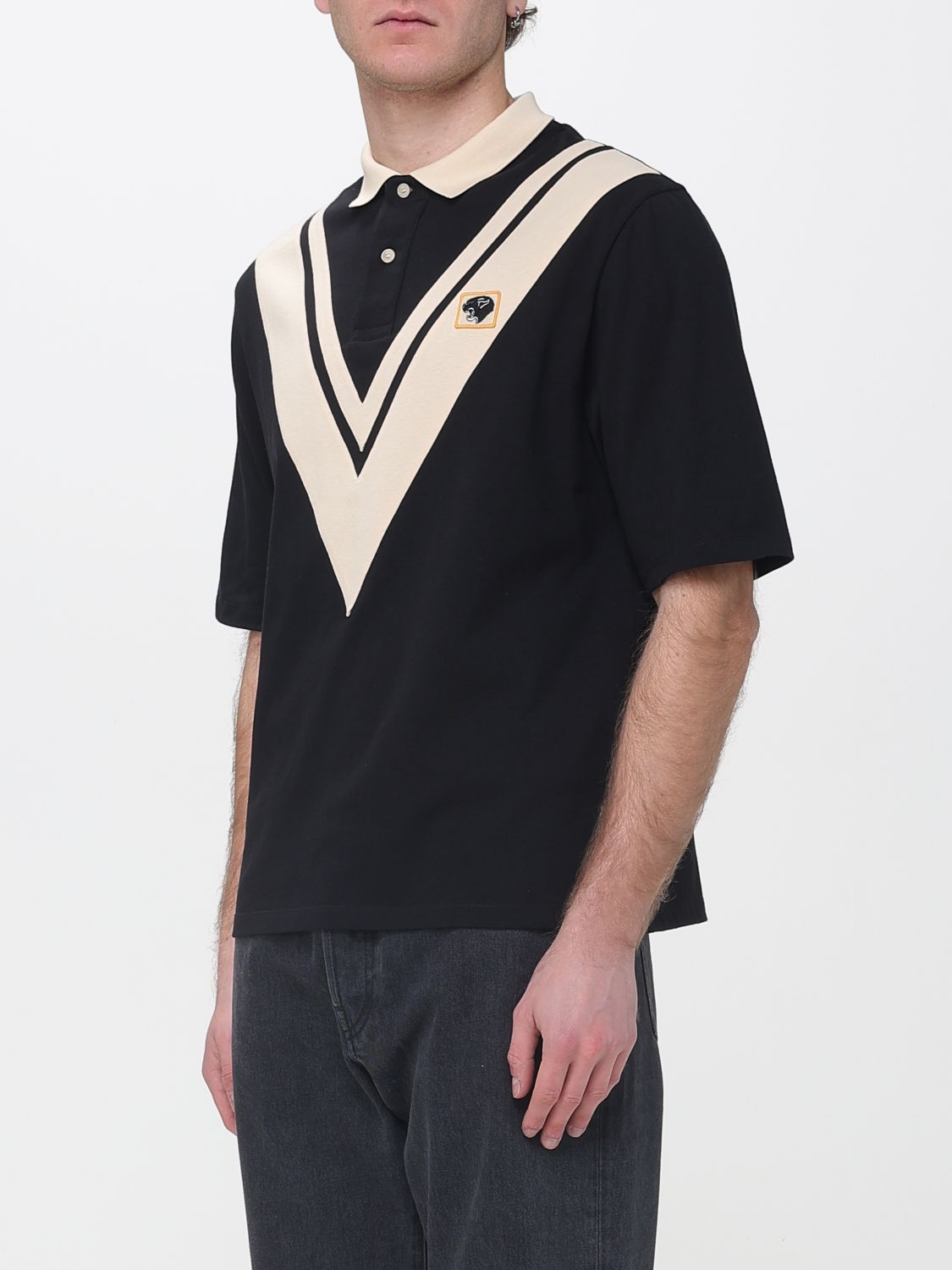 Polo Shirt Men color Black