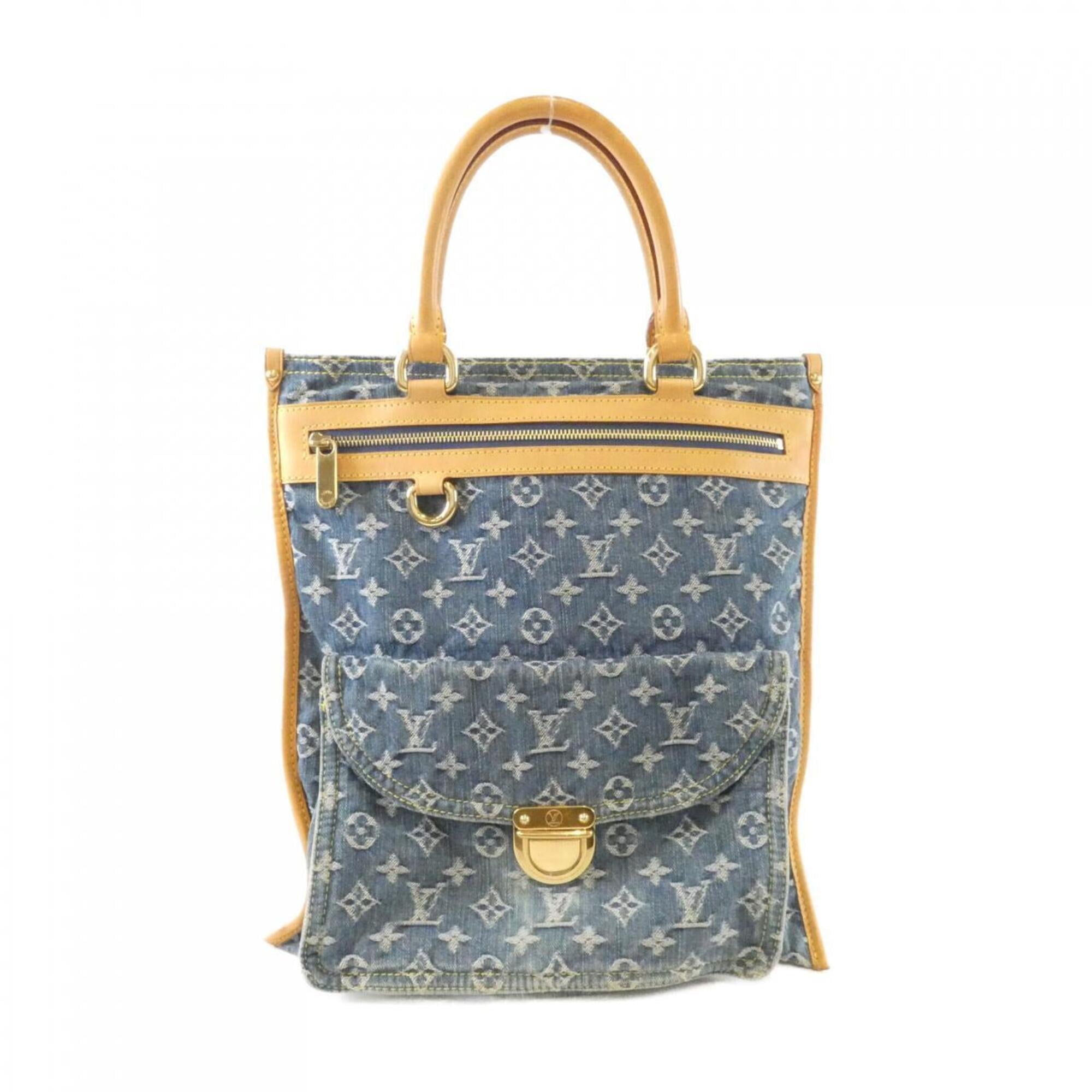 Louis Vuitton Blue Monogram Denim Handbag Pre-Owned