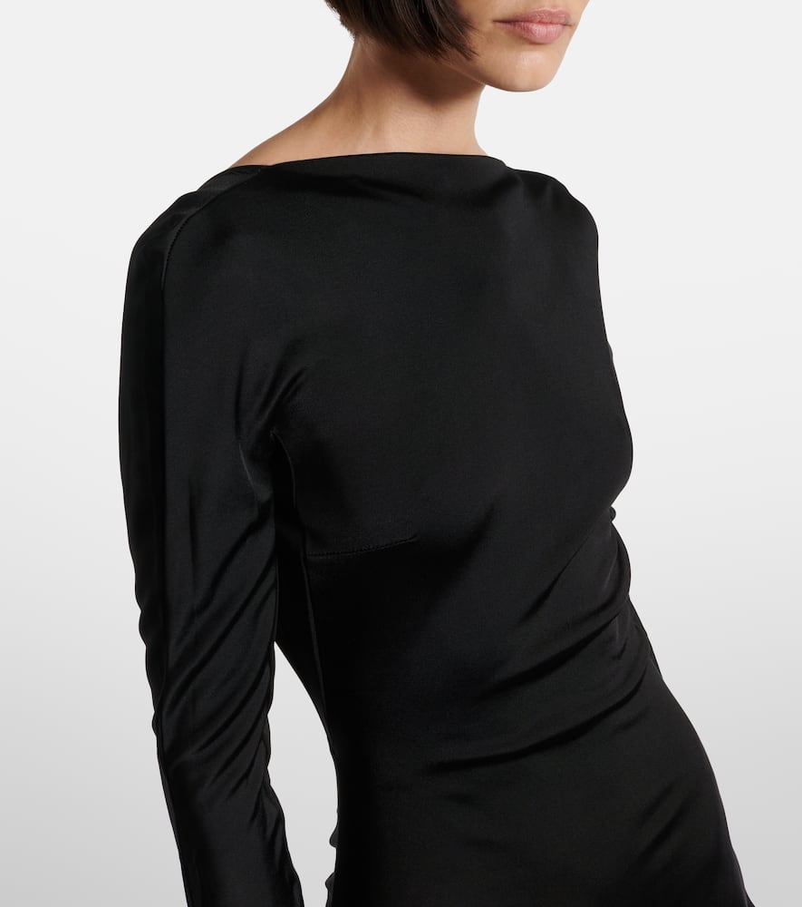 Gathered jersey gown