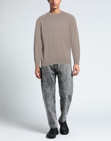 Man Sweater Taupe Size 52 Cotton