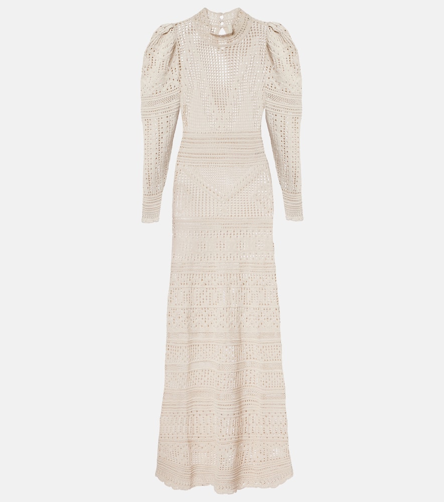 Dione open-knit maxi dress