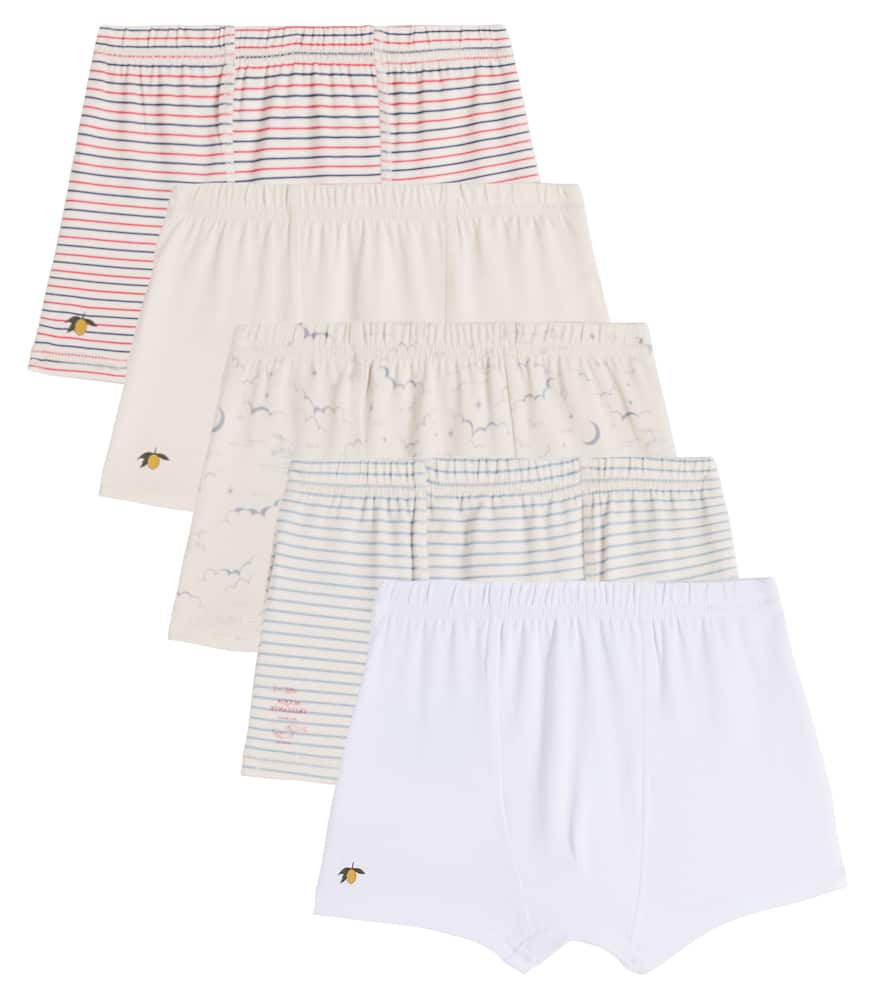 Konges Sløjd Set of 5 cotton-blend boxer briefs