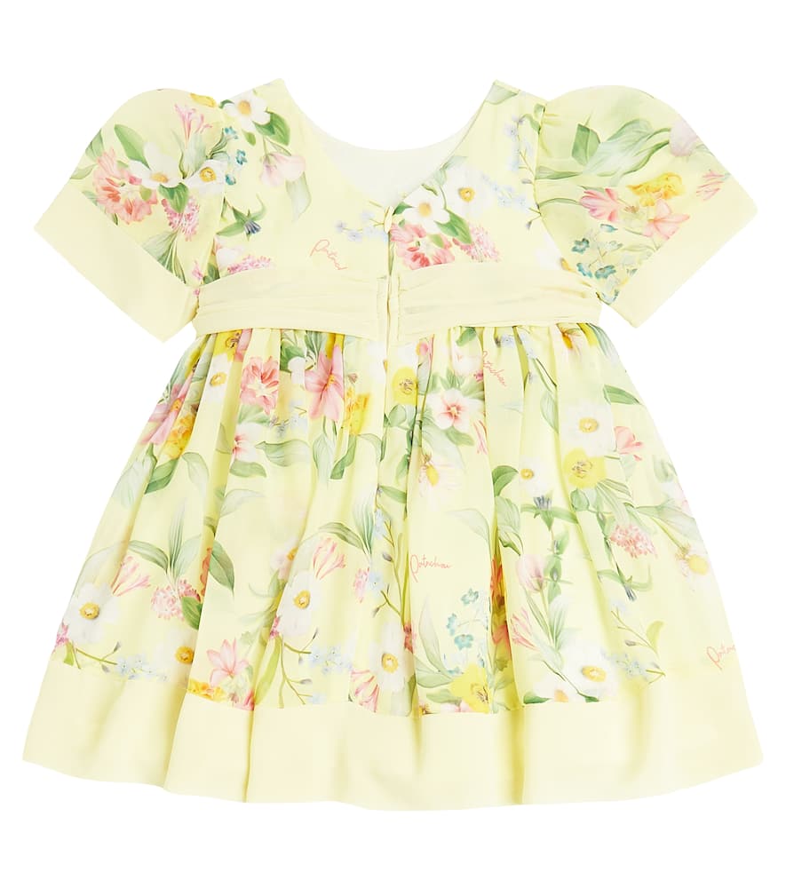 Patachou Baby bow-detail floral dress