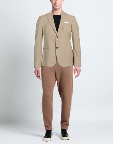 Man Blazer Beige Size 42 Polyester, Viscose, Elastane