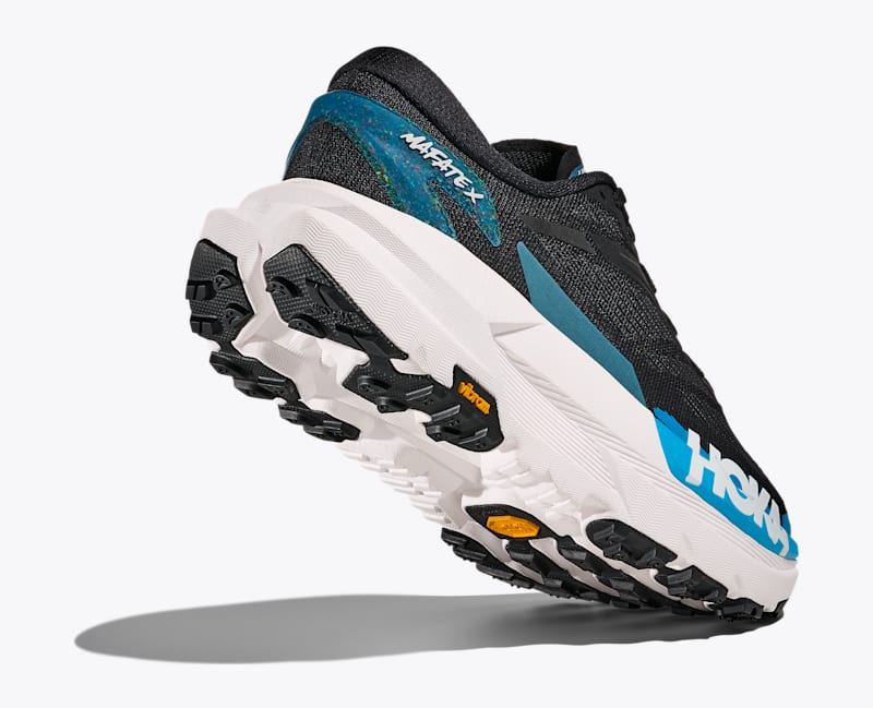 HOKA Men's Mafate X Shoes in Black/Skyward Blue