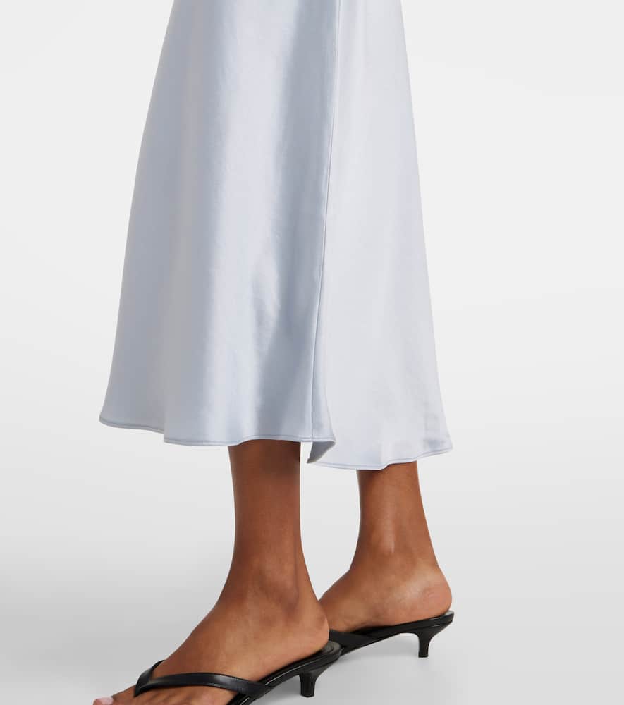 Barb satin slip dress