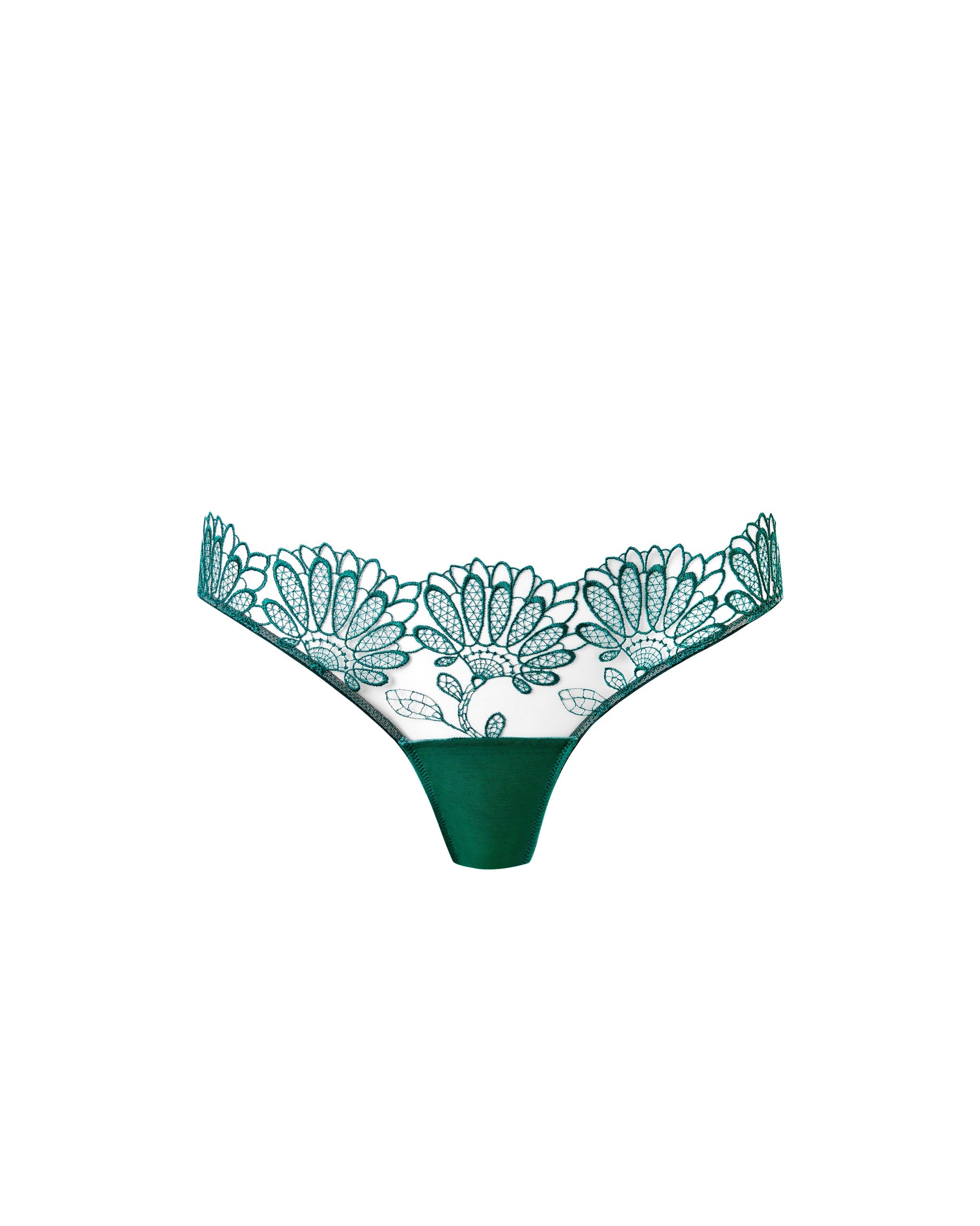 Bluebella Amaris Sheer Floral Panty Green