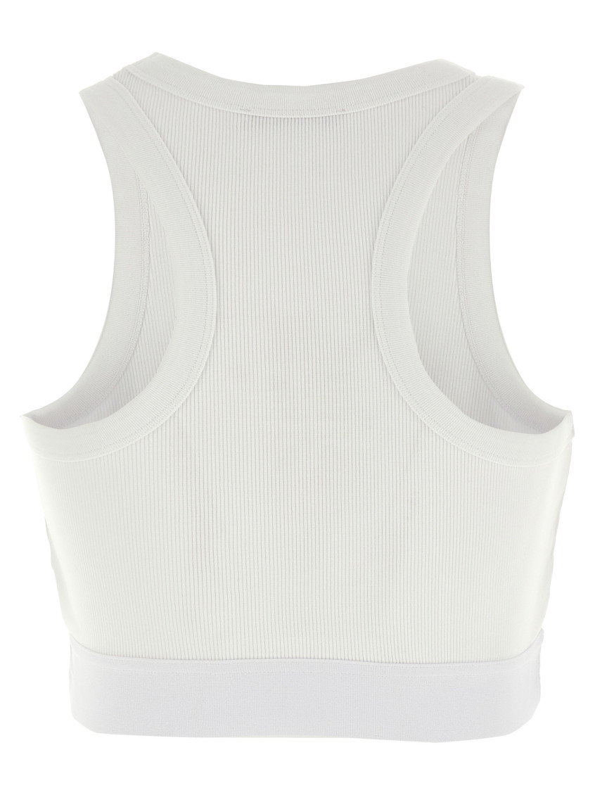 White Stretch Cotton Top