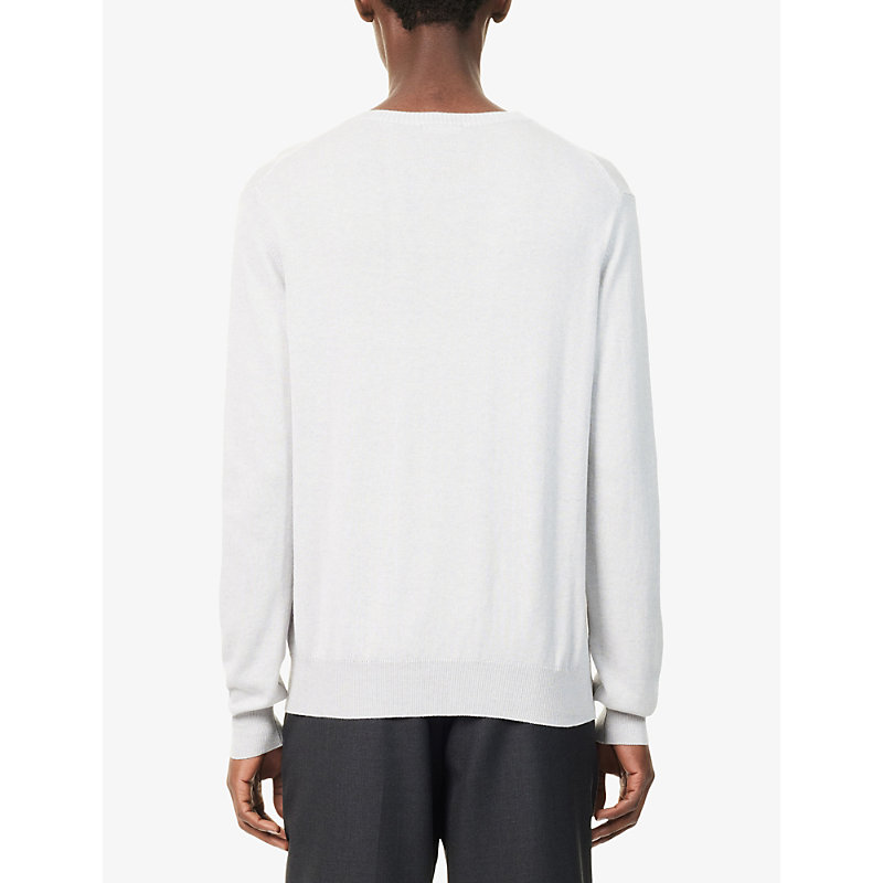 Mens Valter Crew-Neck Cotton and Cashmere-Blend Jumper