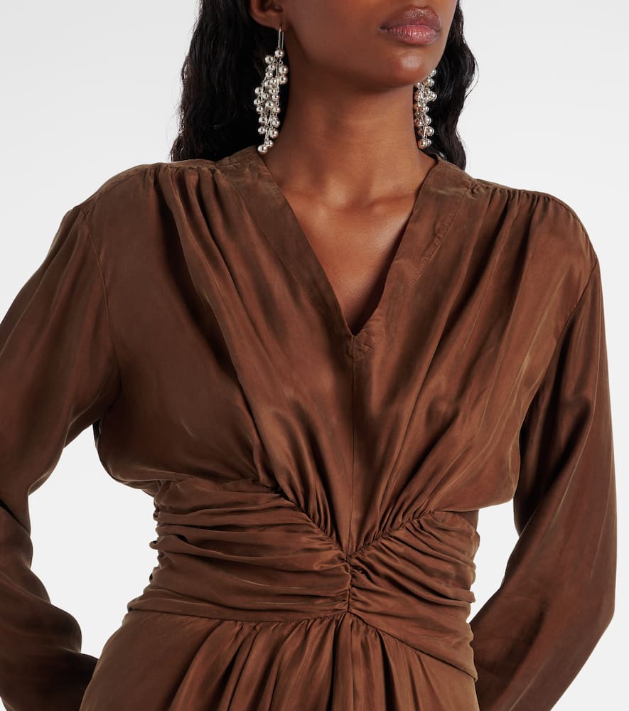 Draped midi dress
