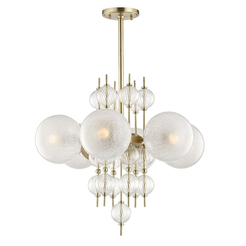 Calypso by Corey Damen Jenkins 6-Light Chandelier in Aged Bra