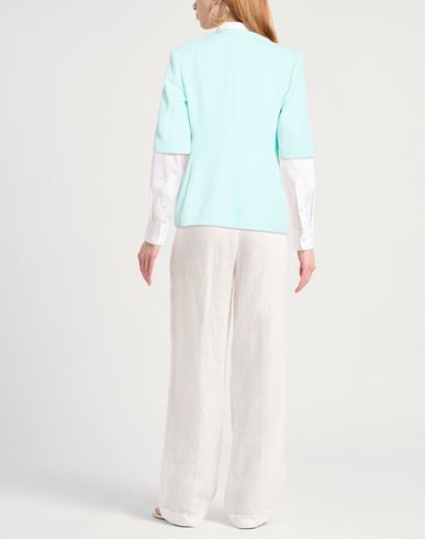 Woman Blazer Sky blue Size 8 Polyester, Elastane