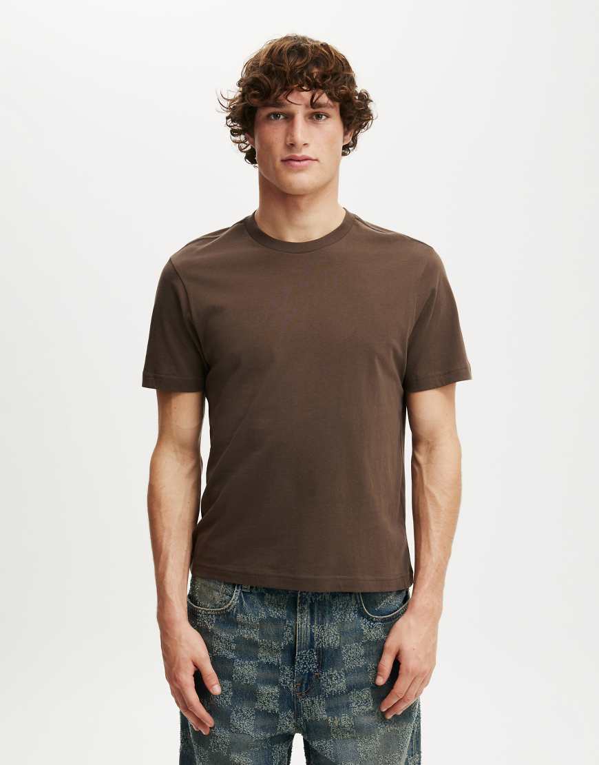 Classic fit t-shirt in ashen brown