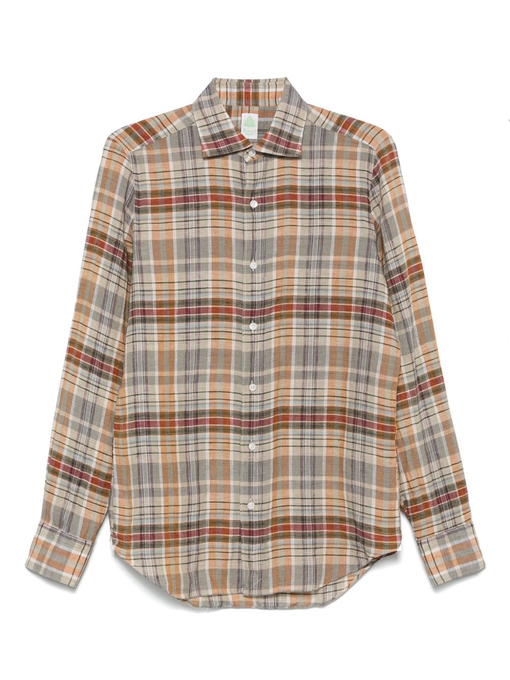 Finamore 1925 Napoli check-pattern shirt - Neutrals