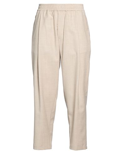 Man Pants Beige Size XXL Virgin Wool, Elastane