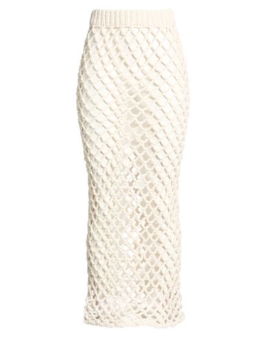 Woman Maxi skirt Ivory Size M Tanguis cotton