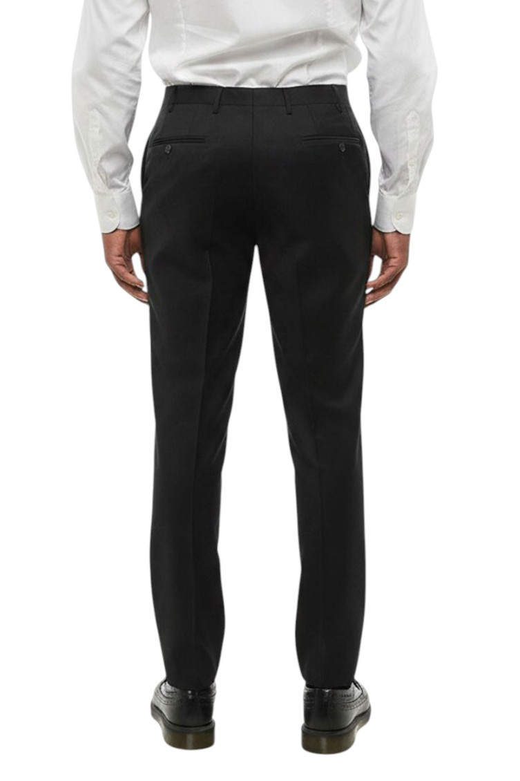 Black Flat Front Pants