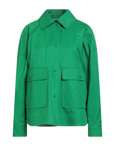 Woman Jacket Green Size 6 Cotton