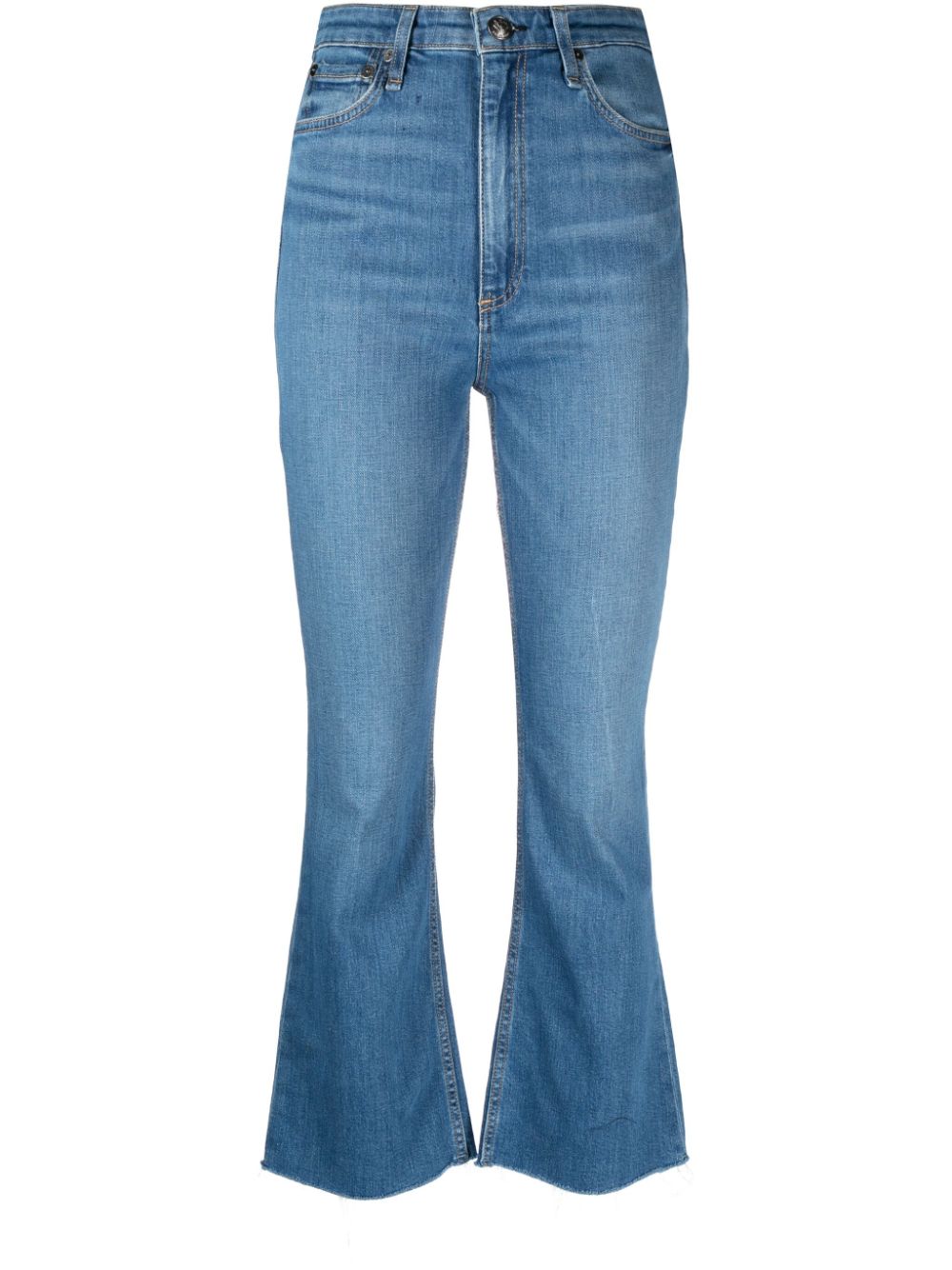 Casey flared cropped jeans - Blue