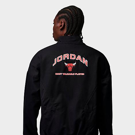 Men's Jordan Flight Chicago Bulls NBA MVP Graphic Workwear Jacket in Black/White