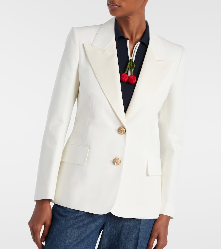 Cotton and linen blazer
