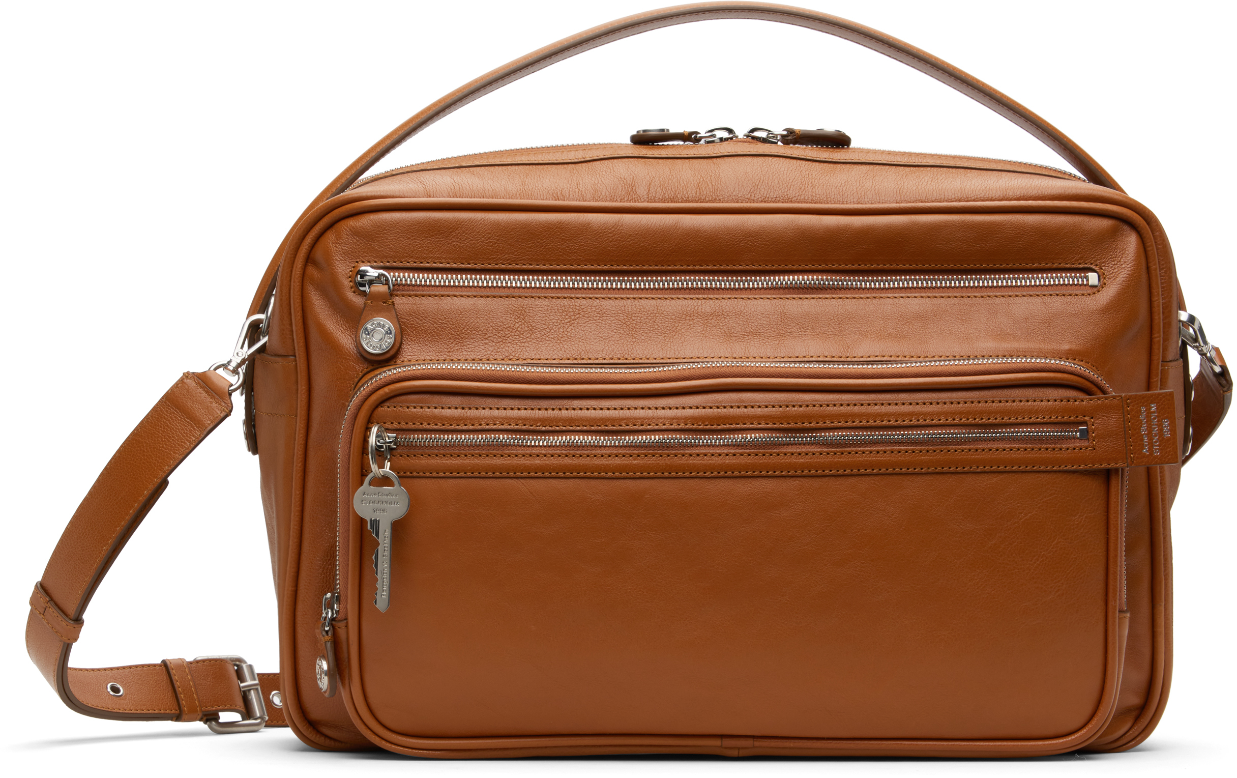 Acne Studios Brown Camero Camera Shoulder Bag