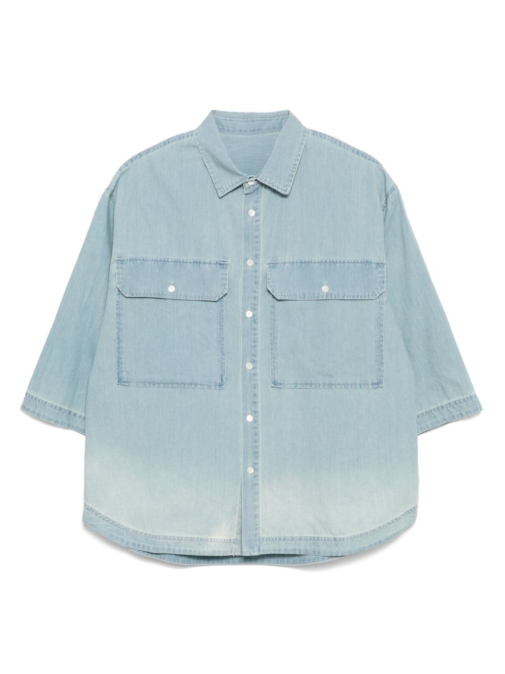 CROQUIS mid-sleeved shirt - Blue
