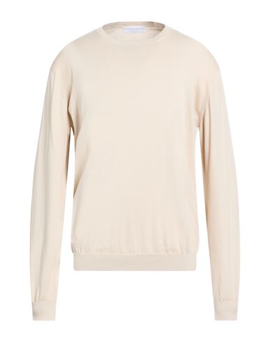 Man Sweater Beige Size 44 Cotton