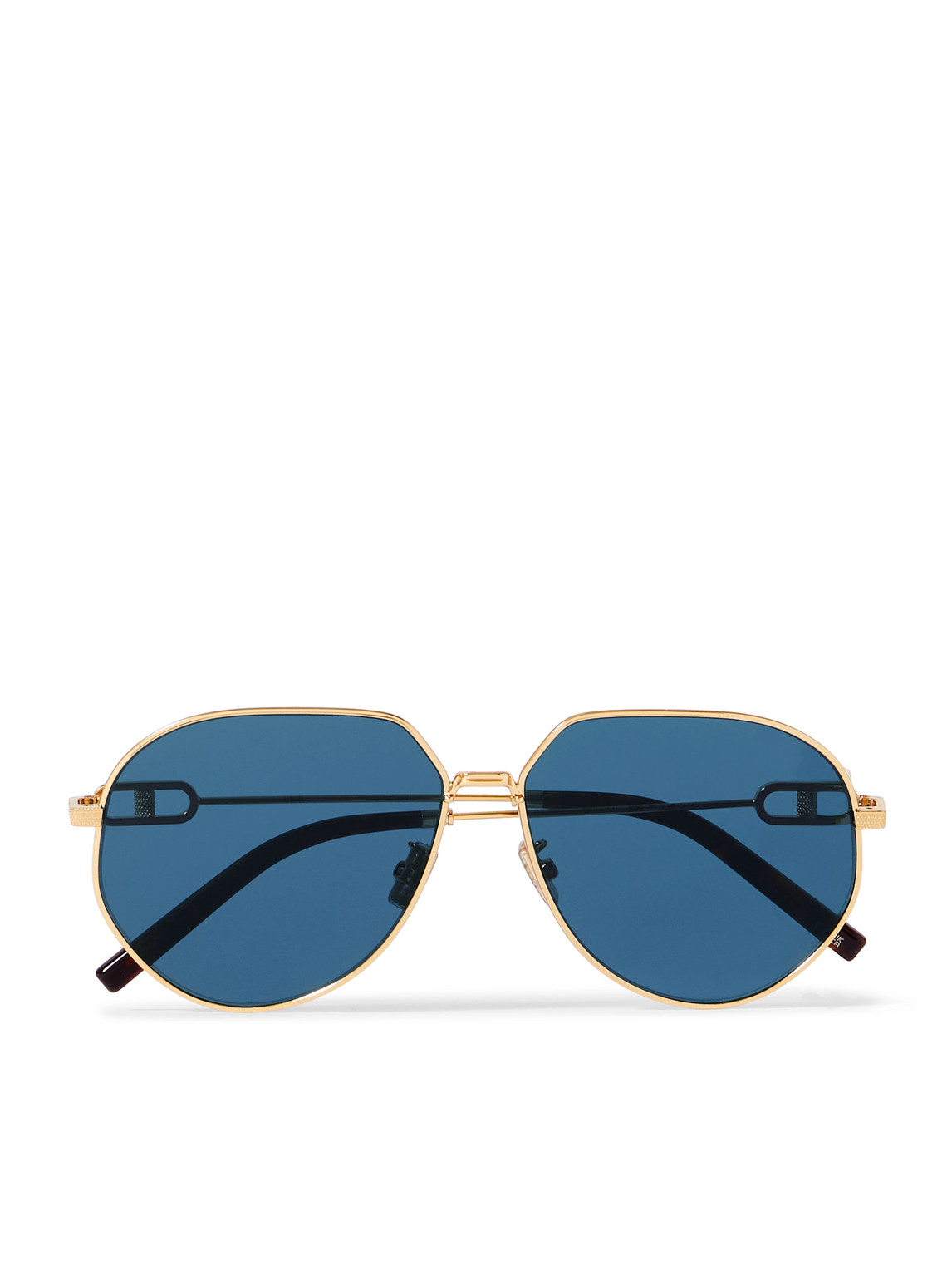 CD Link A1U Round-Frame Gold-Tone Sunglasses
