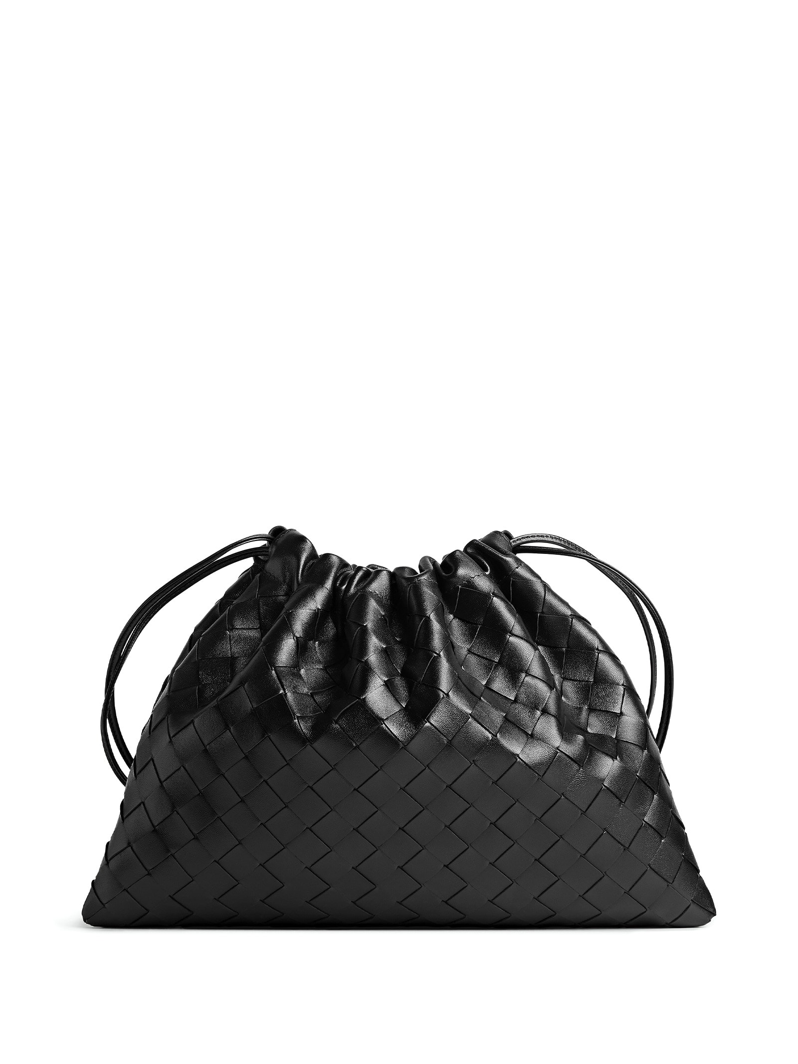 Black Leather Medium Clutch