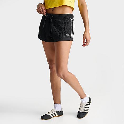 Women's Originals Knitted Crochet Shorts in Black