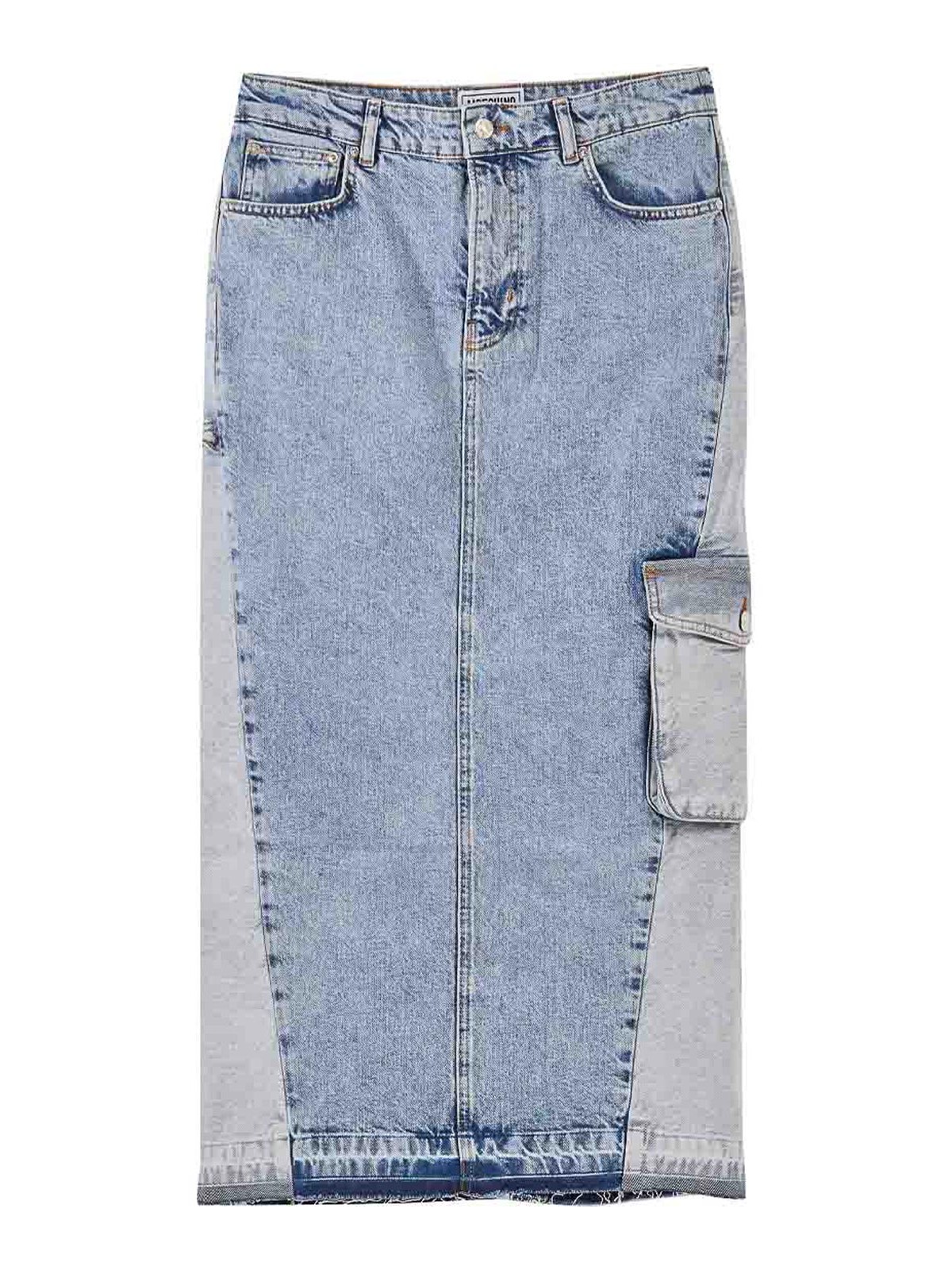 Denim Cargo Skirt