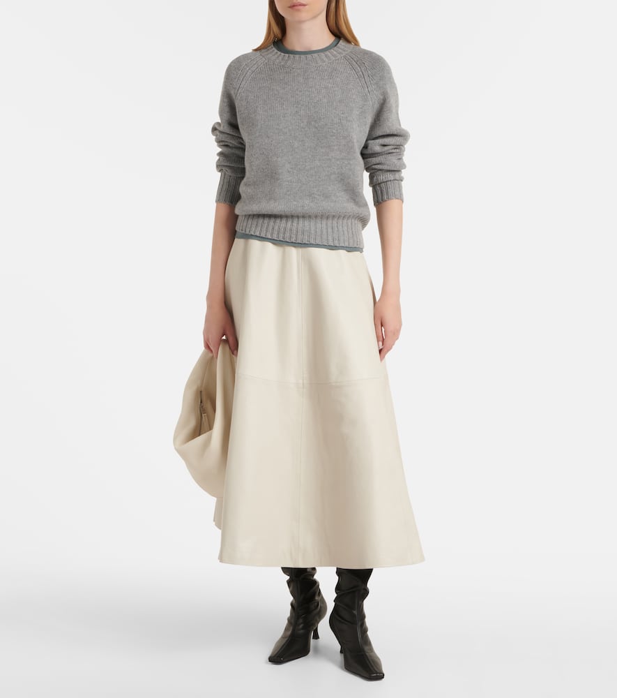 Wool and cashmere sweater