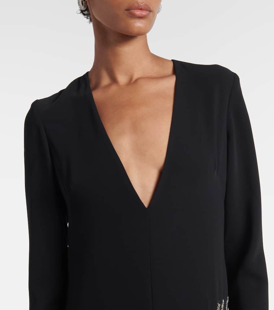 Vita beaded crêpe gown
