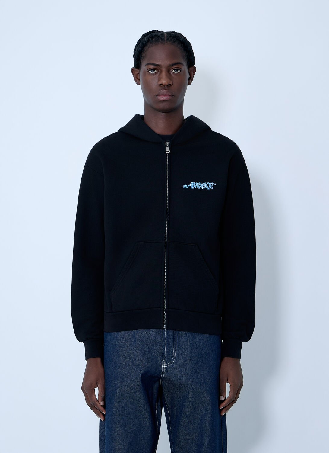 Logo Motif Hooded Sweatshirt