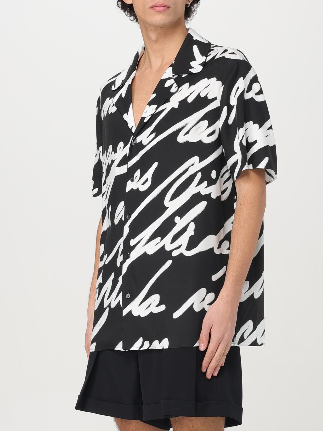 Slogan-print shirt - Black