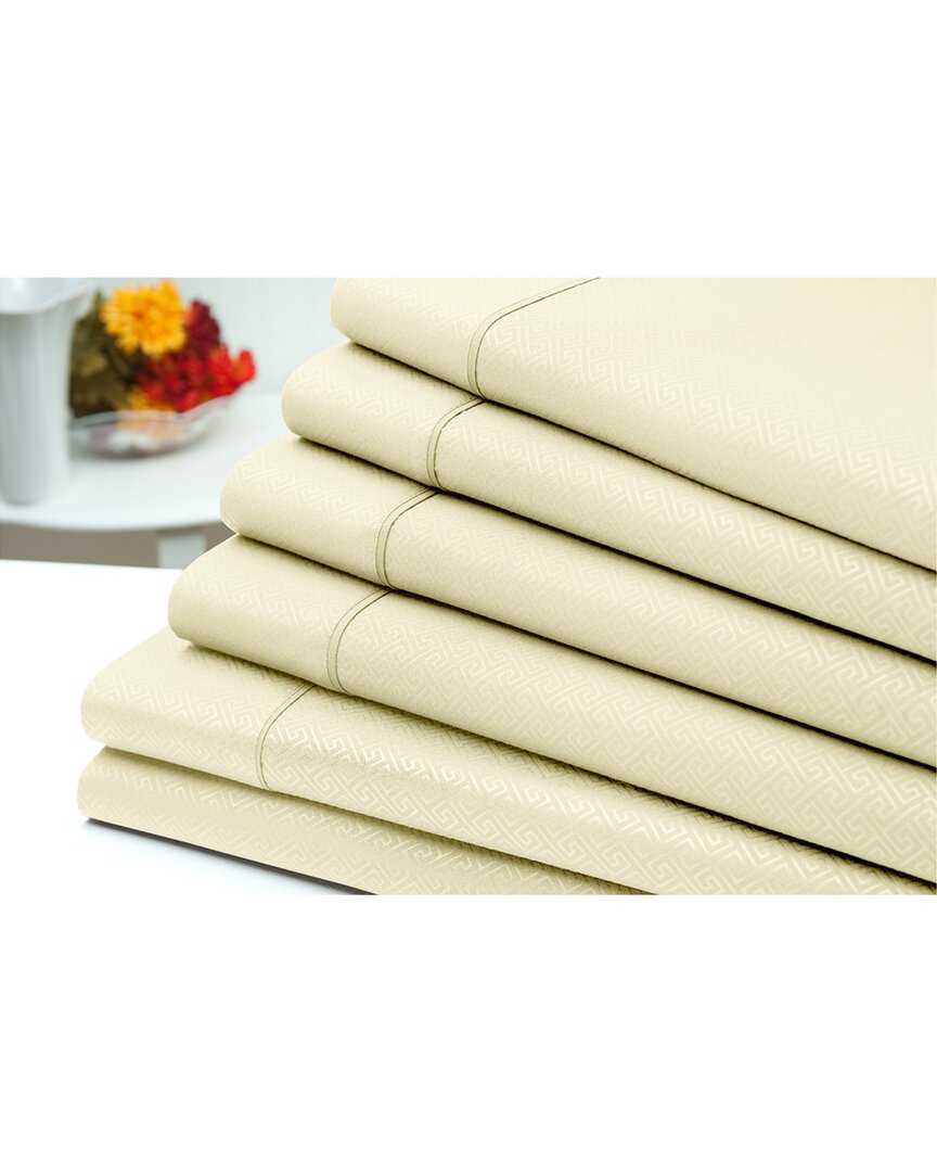 US ARMY 6pc Embossed Greek Key Sheet Set